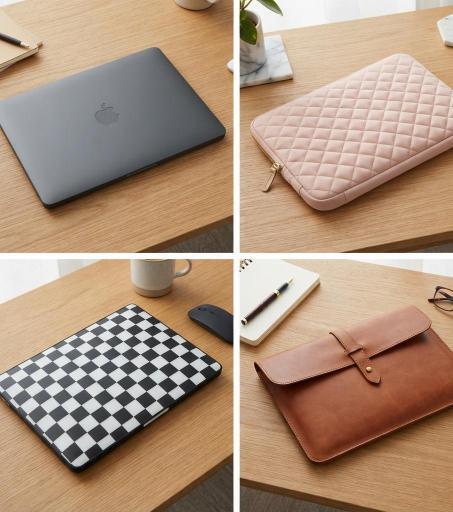 four aesthetic tech accessory styles: minimal soft bold and quiet luxury