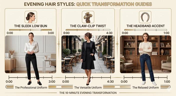 three capsule wardrobe uniforms for fast morning dressing