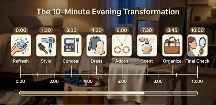 10 minute morning routine steps shown minute by minute