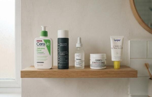 daily skincare routine for beginners with five simple products in order