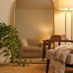 cozy reading nook ideas in a small corner with armchair and lamp